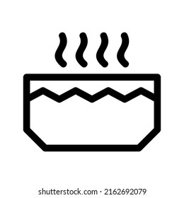bowl icon or logo isolated sign symbol vector illustration - high quality black style vector icons
