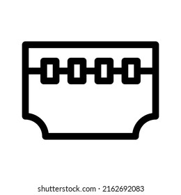 bowl icon or logo isolated sign symbol vector illustration - high quality black style vector icons
