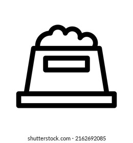 bowl icon or logo isolated sign symbol vector illustration - high quality black style vector icons
