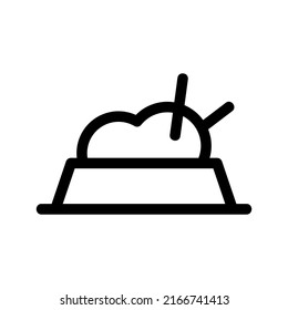 bowl icon or logo isolated sign symbol vector illustration - high quality black style vector icons
