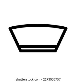 bowl icon or logo isolated sign symbol vector illustration - high quality black style vector icons
