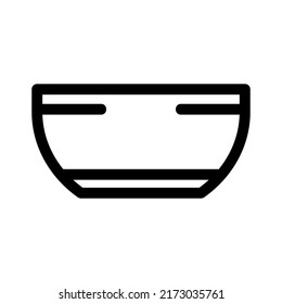 bowl icon or logo isolated sign symbol vector illustration - high quality black style vector icons
