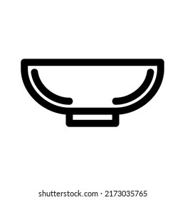 bowl icon or logo isolated sign symbol vector illustration - high quality black style vector icons
