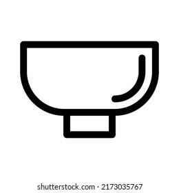bowl icon or logo isolated sign symbol vector illustration - high quality black style vector icons
