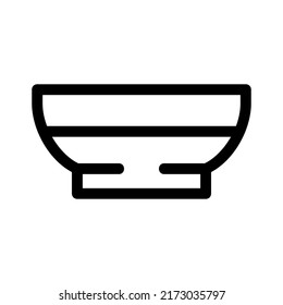 bowl icon or logo isolated sign symbol vector illustration - high quality black style vector icons
