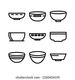 bowl icon or logo isolated sign symbol vector illustration - Collection of high quality black style vector icons
