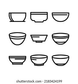 bowl icon or logo isolated sign symbol vector illustration - Collection of high quality black style vector icons
