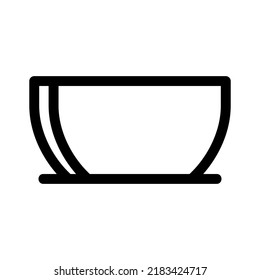 bowl icon or logo isolated sign symbol vector illustration - high quality black style vector icons
