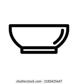 bowl icon or logo isolated sign symbol vector illustration - high quality black style vector icons
