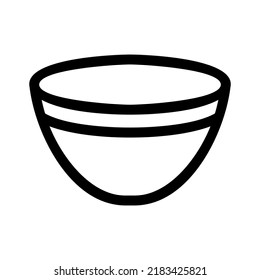 bowl icon or logo isolated sign symbol vector illustration - high quality black style vector icons
