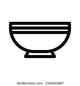 bowl icon or logo isolated sign symbol vector illustration - high quality black style vector icons
