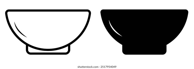 bowl icon or logo isolated sign symbol vector illustration - high quality black style vector icons. design eps 10.