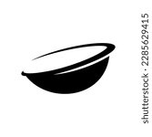 Bowl icon logo. Vector image