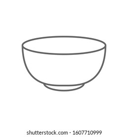 bowl icon outline style vector