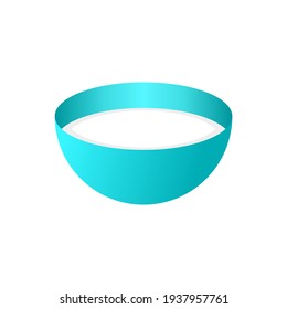 bowl icon. Sign of kitchen. vector illustration. 
