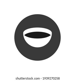 Schüssel Symbol. Zeichen der Küche. Vektorgrafik. 