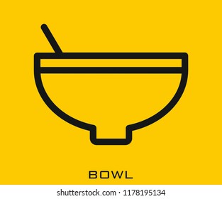 Bowl icon signs