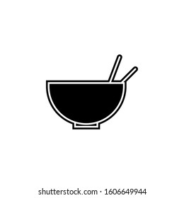 a bowl icon. Simple glyph, flat vector of kitchen icons for ui and ux, website or mobile application
