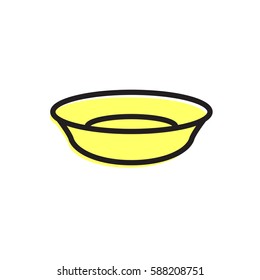 Bowl icon. Simple kitchen and cooking illustration. Vector sign for mobile app or website.