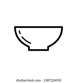Bowl icon symbol. Premium quality isolated soup element in trendy style.
