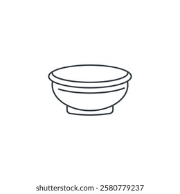 Bowl icon symbol vector illustration isolated on white background