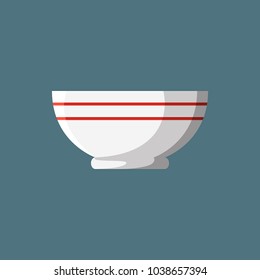 Bowl icon. Vector art.