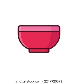bowl icon vector design template in white background