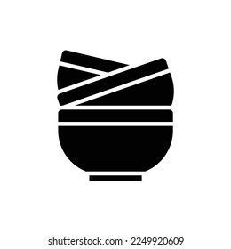 bowl icon vector design template in white background
