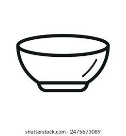 Plantillas de diseño de Vector de iconos de cuenco simples y modernas