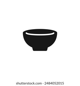 Bowl icon vector. EPS 10 editable vector