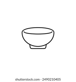 Bowl icon vector. EPS 10 editable vector