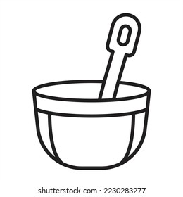 Bowl icon. Vector illustration - Eps 10