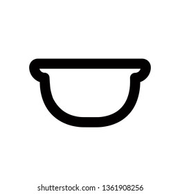 Bowl icon, vector illustration. Flat design style. vector bowl icon illustration isolated on white background, bowl icon Eps10. bowl icons graphic design vector symbols.