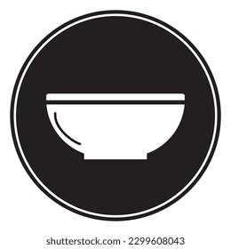 bowl icon vector illustration logo design