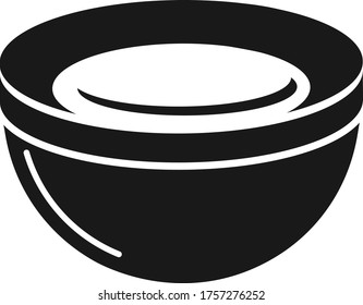 bowl icon. vector isolate use for food website 