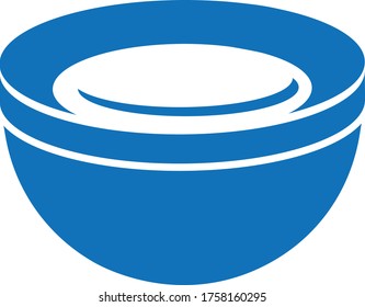 bowl icon. vector isolate use for food website 