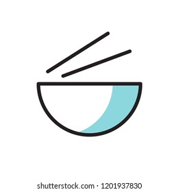 bowl icon vector. kitchen icon with shadow style