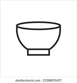 bowl icon vector line new