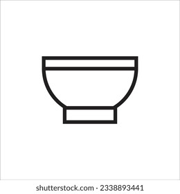 bowl icon vector line new