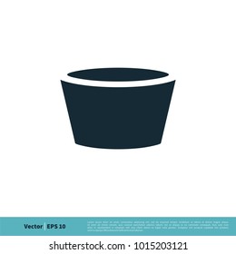 Bowl Icon Vector Logo Template Illustration Design. Vector EPS 10.