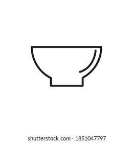 bowl icon vector simple design