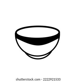 bowl icon vector simple design. Vector illustration