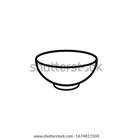 bowl icon vector simple design