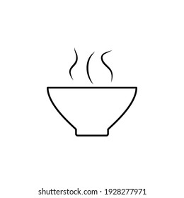 bowl icon vector soup sign dish vector healthy food