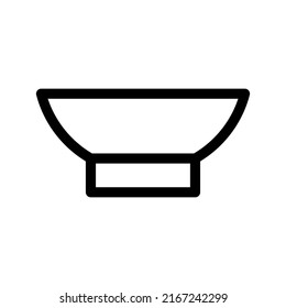 Bowl Icon Vector Symbol Design Illustration