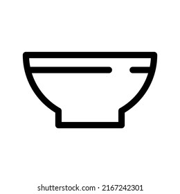 Bowl Icon Vector Symbol Design Illustration