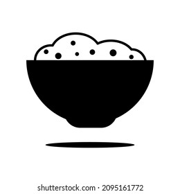 Bowl icon vector symbol template