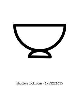 Bowl icon,vector illustration. Flat design style. vector bowl icon illustration isolated on White background, bowl icon Eps10. bowl icons graphic design vector symbols.
