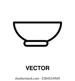 Bowl icon,vector illustration. bowl icon illustration isolated on White background.eps