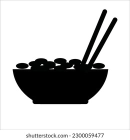 bowl ikon ikon vector illustration logo design